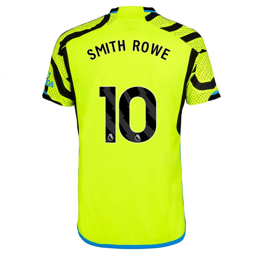 Criança Camisola Emile Smith Rowe #10 Amarelo Alternativa 2023/24 Camisa Brasil