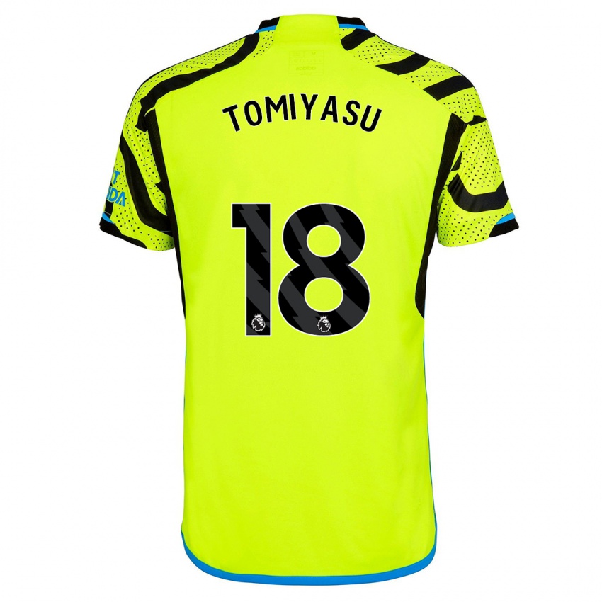 Criança Camisola Takehiro Tomiyasu #18 Amarelo Alternativa 2023/24 Camisa Brasil
