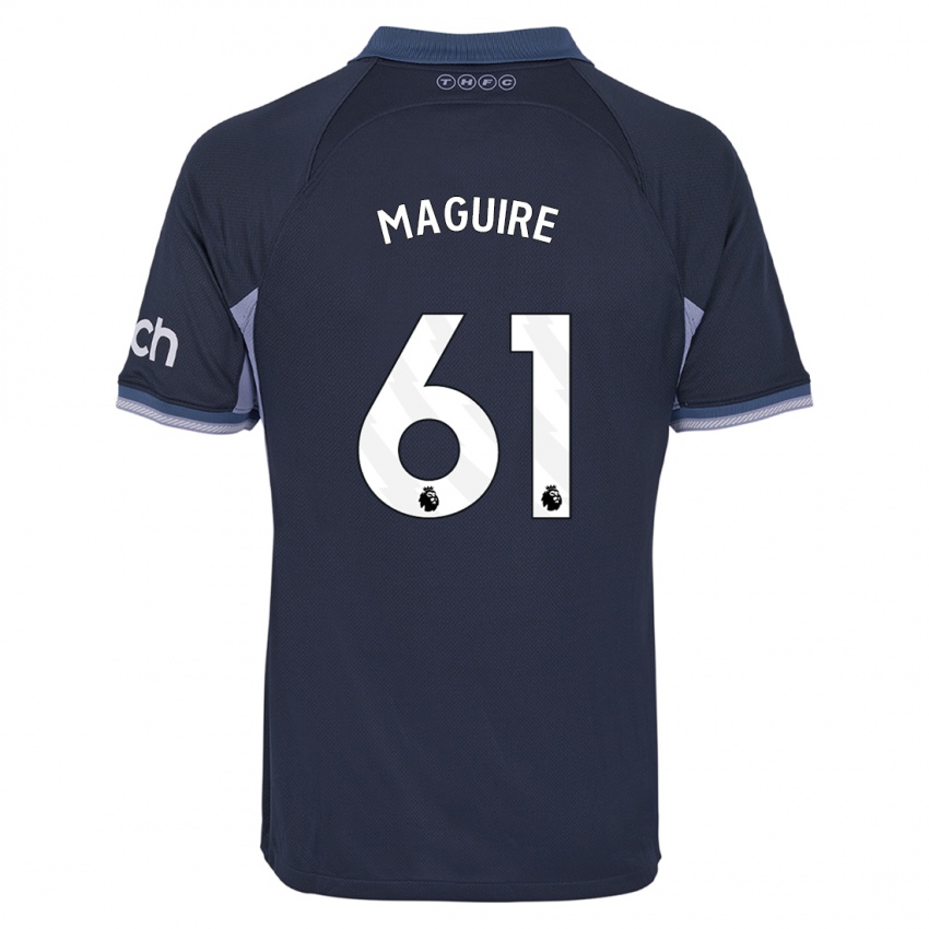 Criança Camisola Aaron Maguire #61 Azul Escuro Alternativa 2023/24 Camisa Brasil