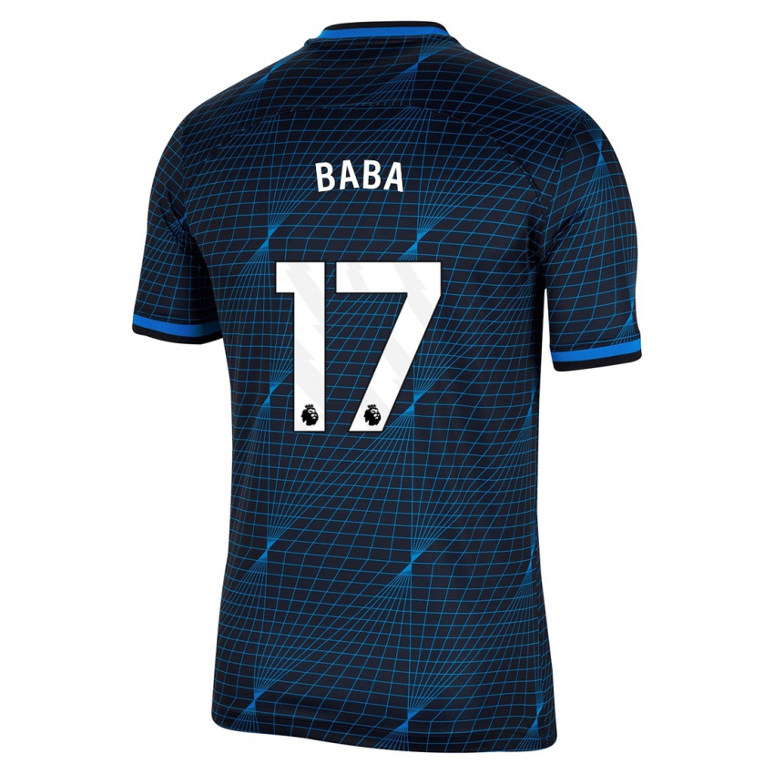 Criança Camisola Abdul-Rahman Baba #17 Azul Escuro Alternativa 2023/24 Camisa Brasil