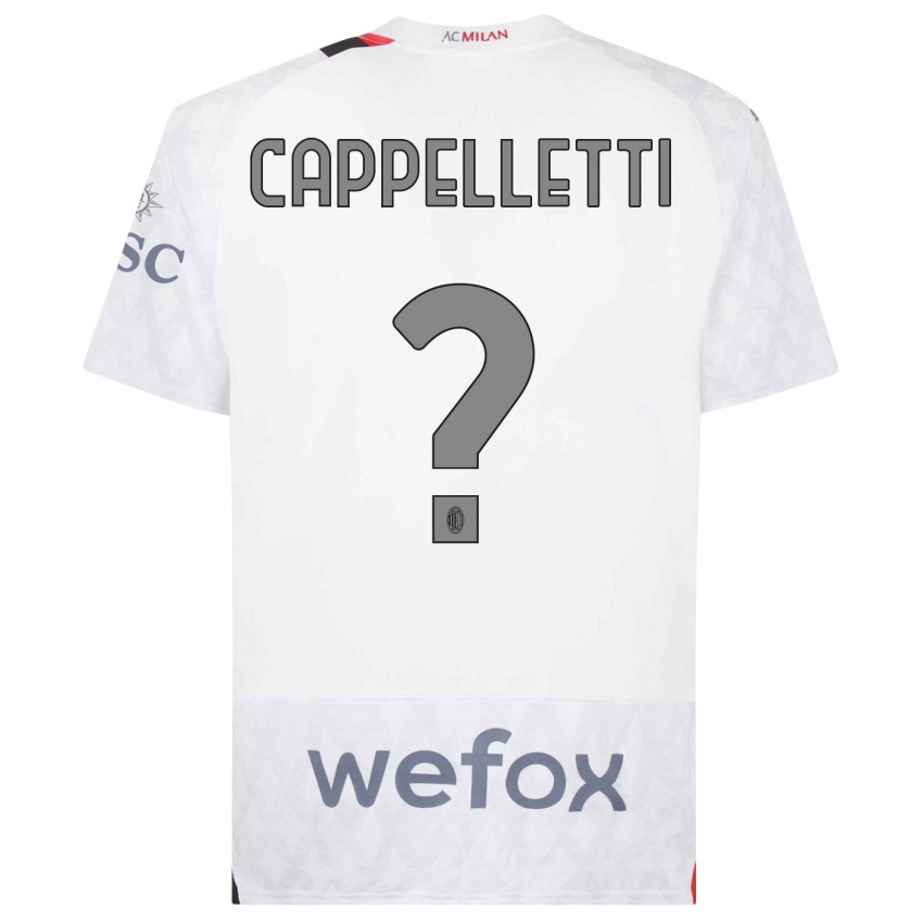 Criança Camisola Mattia Cappelletti #0 Branco Alternativa 2023/24 Camisa Brasil