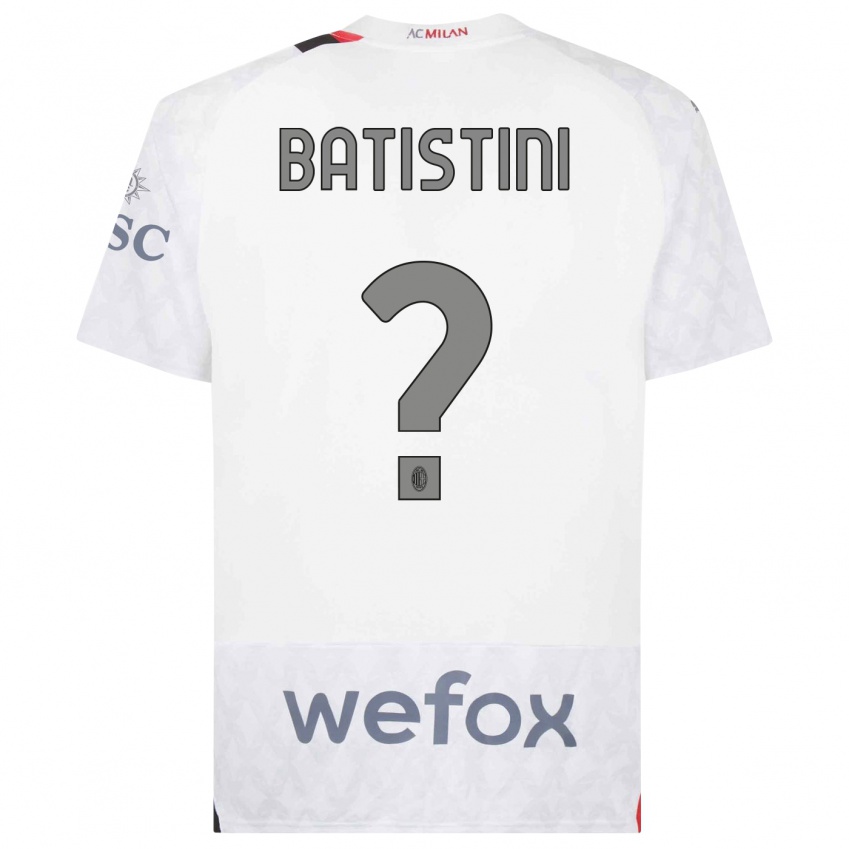 Criança Camisola Simone Batistini #0 Branco Alternativa 2023/24 Camisa Brasil