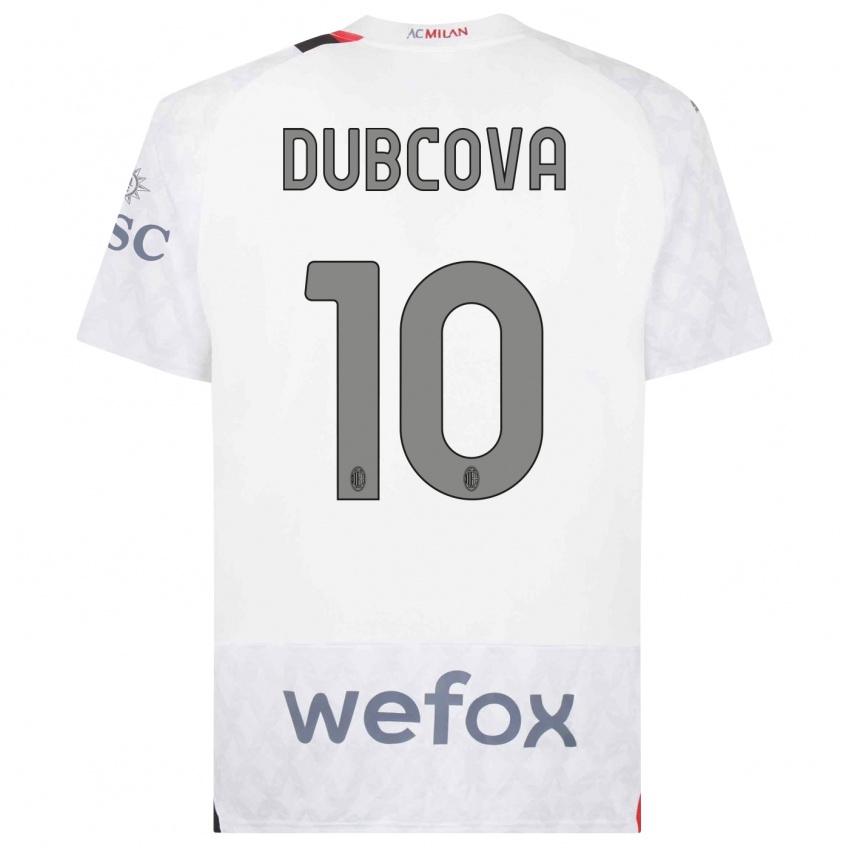 Criança Camisola Kamila Dubcova #10 Branco Alternativa 2023/24 Camisa Brasil