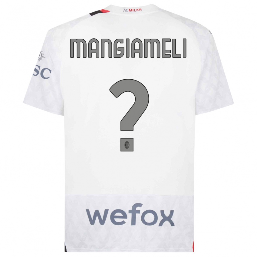 Criança Camisola Federico Mangiameli #0 Branco Alternativa 2023/24 Camisa Brasil
