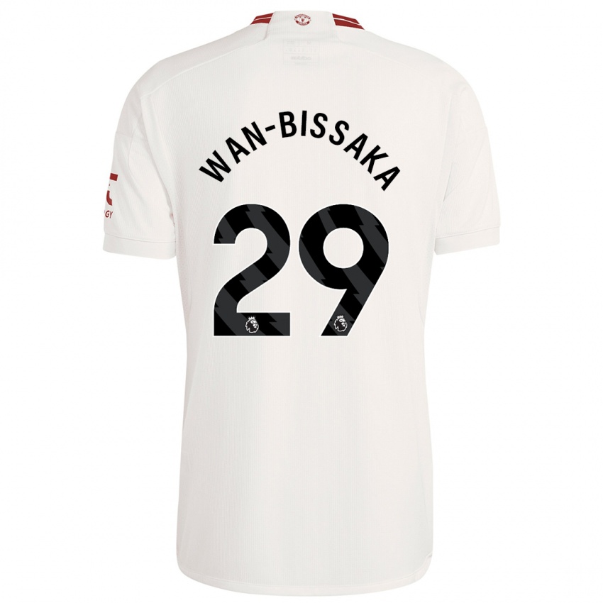 Criança Camisola Aaron Wan-Bissaka #29 Branco Terceiro 2023/24 Camisa Brasil