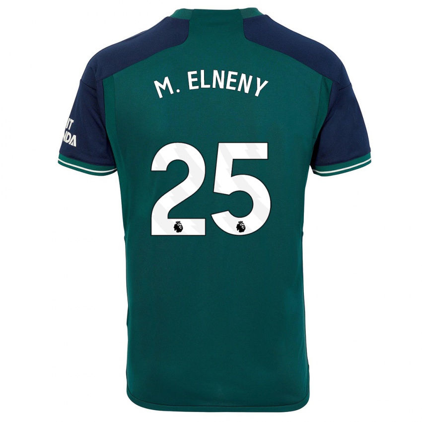 Criança Camisola Mohamed Elneny #25 Verde Terceiro 2023/24 Camisa Brasil