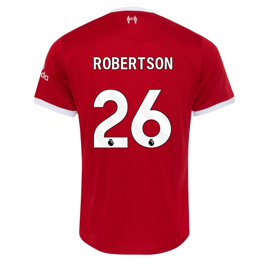 Homem Camisola Andrew Robertson #26 Vermelho Principal 2023/24 Camisa Brasil