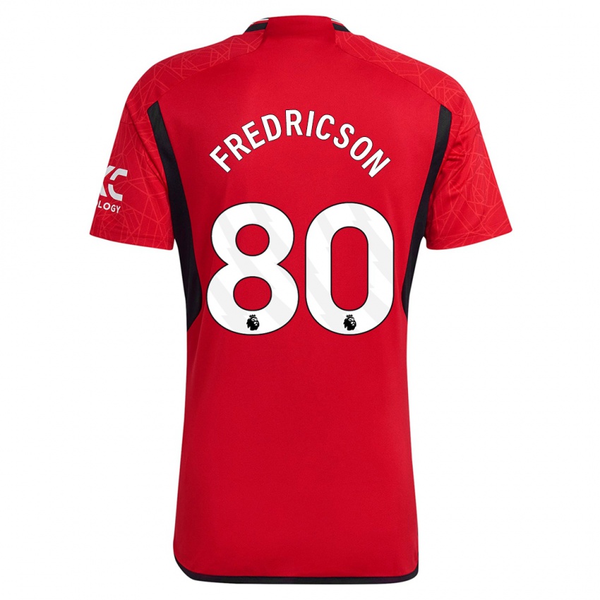 Homem Camisola Tyler Fredricson #80 Vermelho Principal 2023/24 Camisa Brasil