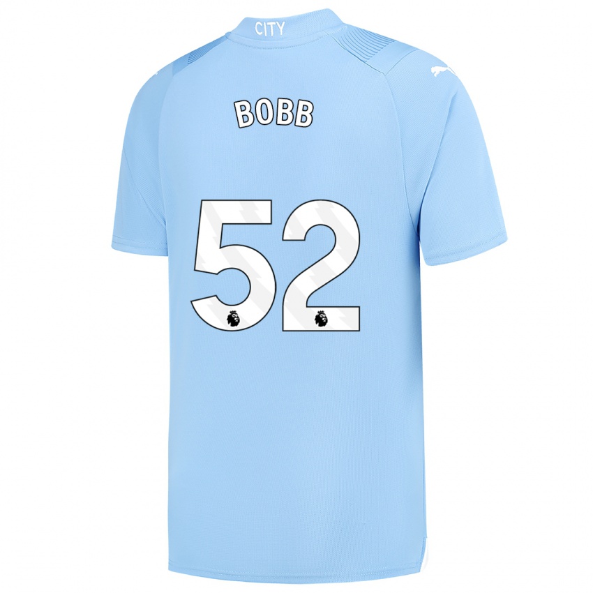 Homem Camisola Oscar Bobb #52 Azul Claro Principal 2023/24 Camisa Brasil