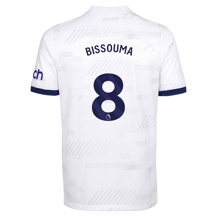 Homem Camisola Yves Bissouma #8 Branco Principal 2023/24 Camisa Brasil