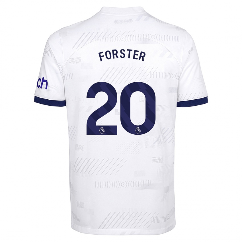 Homem Camisola Fraser Forster #20 Branco Principal 2023/24 Camisa Brasil