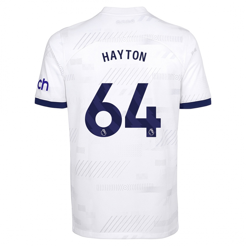 Homem Camisola Adam Hayton #64 Branco Principal 2023/24 Camisa Brasil