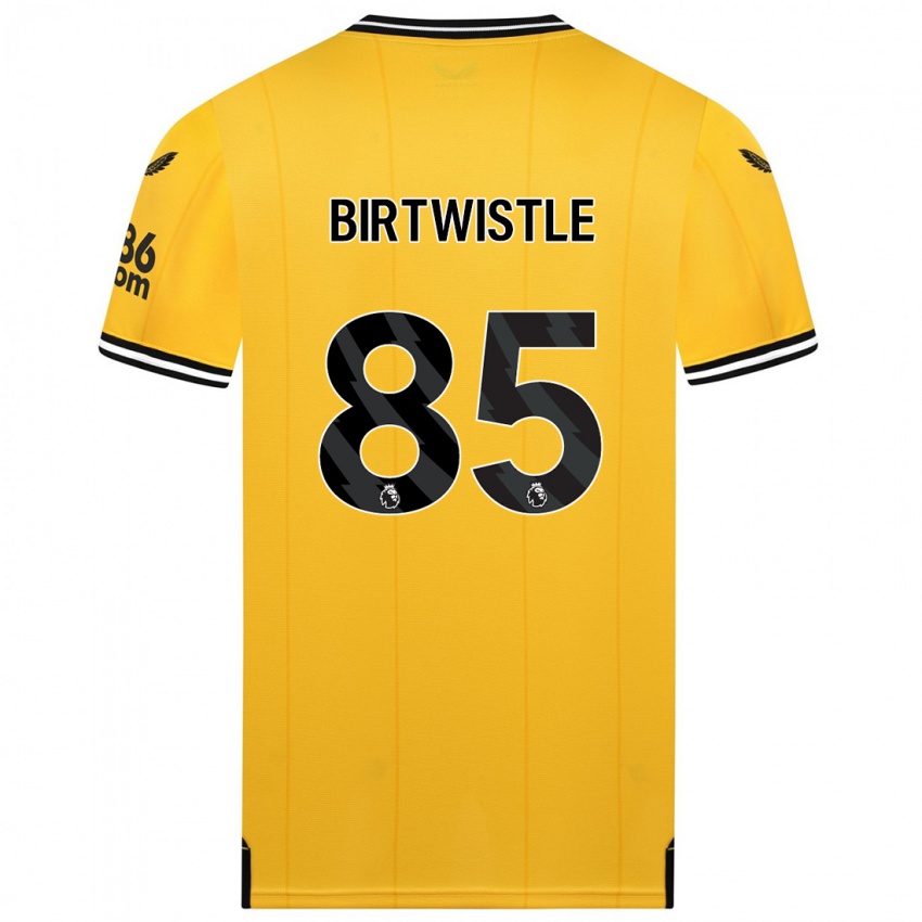 Homem Camisola Harry Birtwistle #85 Amarelo Principal 2023/24 Camisa Brasil