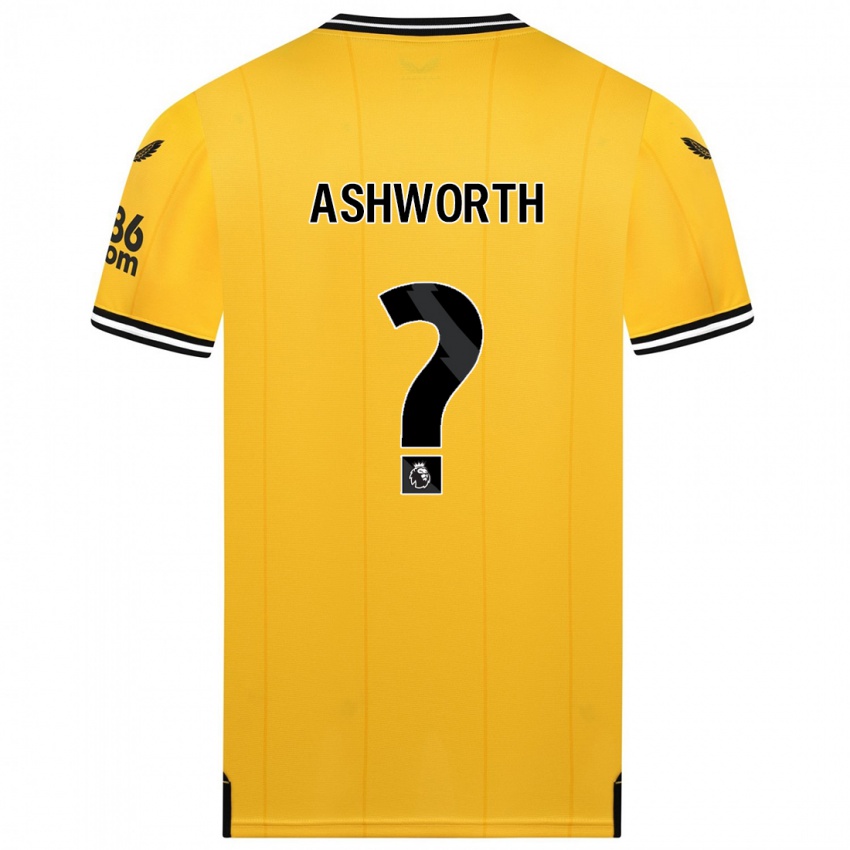 Homem Camisola Finn Ashworth #0 Amarelo Principal 2023/24 Camisa Brasil