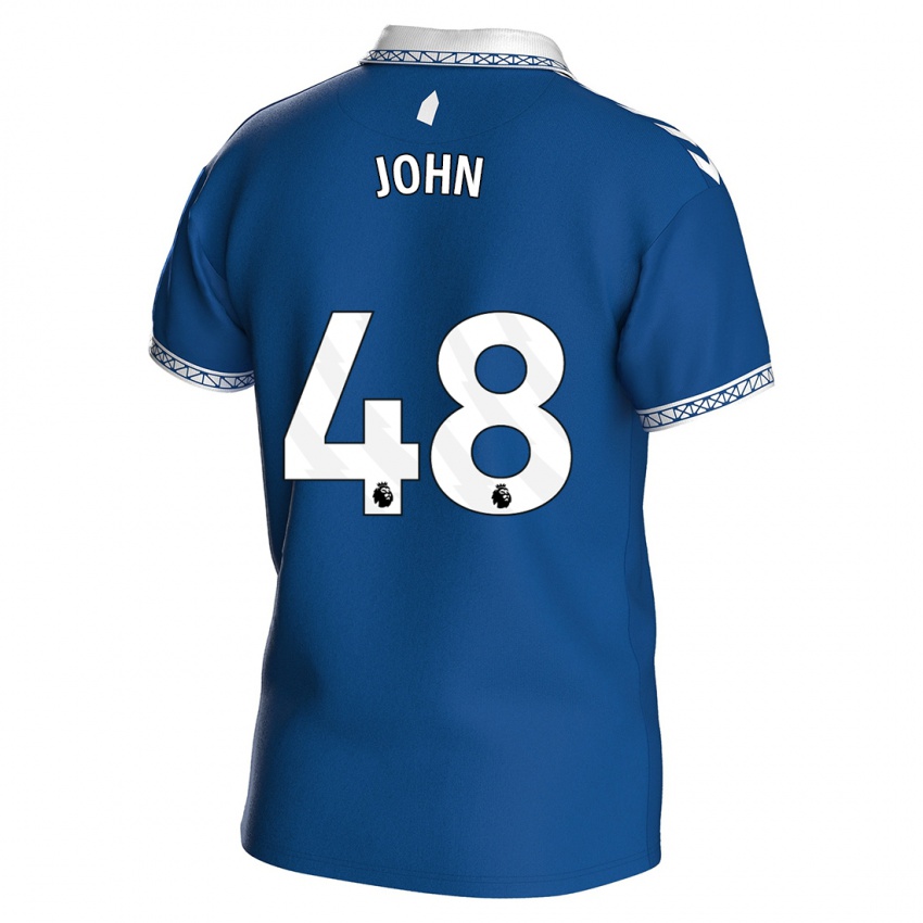 Homem Camisola Kyle John #48 Azul Real Principal 2023/24 Camisa Brasil