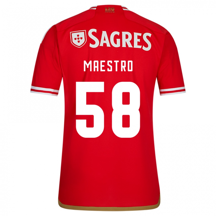 Homem Camisola Maestro #58 Vermelho Principal 2023/24 Camisa Brasil