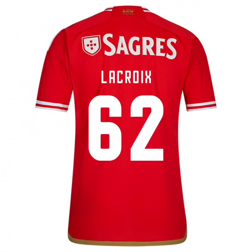 Homem Camisola Lenny Lacroix #62 Vermelho Principal 2023/24 Camisa Brasil