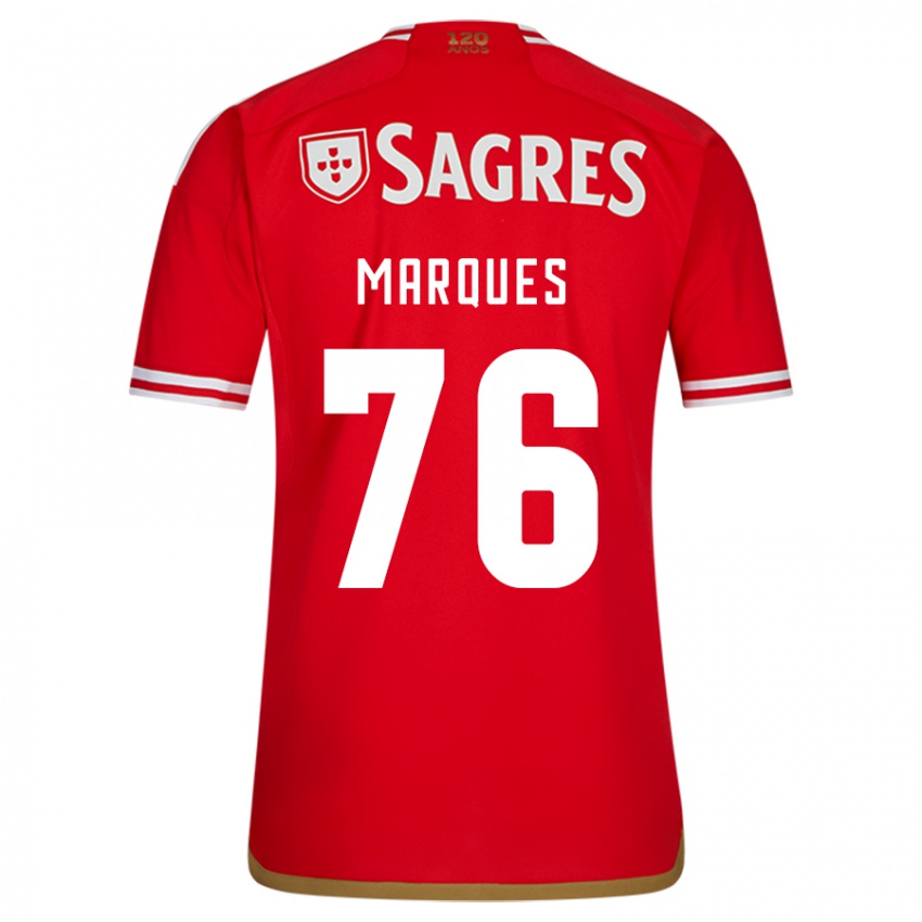 Homem Camisola Gustavo Marques #76 Vermelho Principal 2023/24 Camisa Brasil