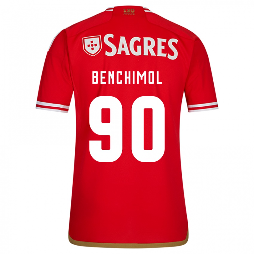 Homem Camisola Benchimol #90 Vermelho Principal 2023/24 Camisa Brasil