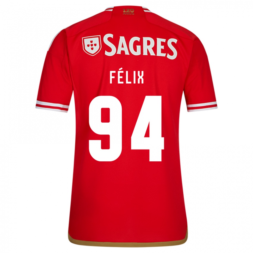 Homem Camisola Hugo Félix #94 Vermelho Principal 2023/24 Camisa Brasil