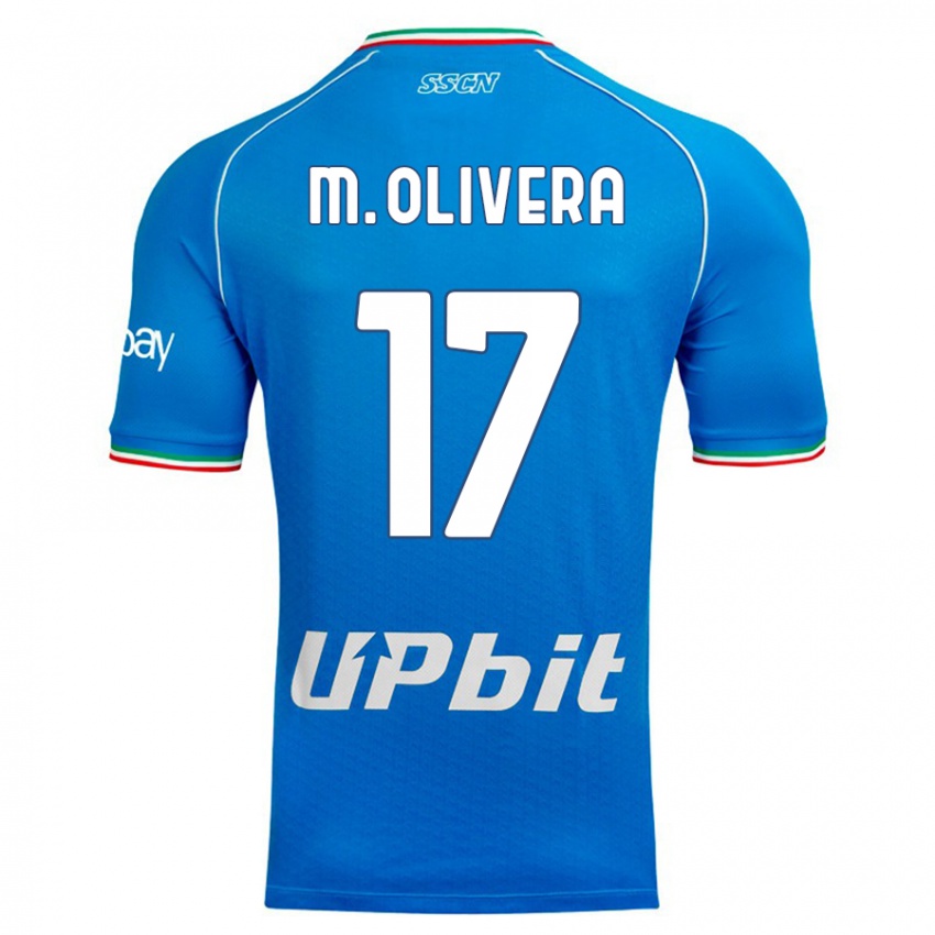 Homem Camisola Mathias Olivera #17 Céu Azul Principal 2023/24 Camisa Brasil