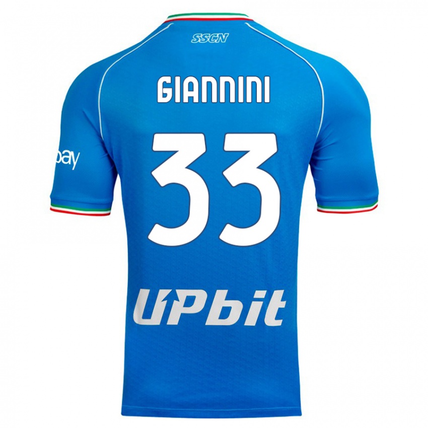 Homem Camisola Enrico Giannini #33 Céu Azul Principal 2023/24 Camisa Brasil