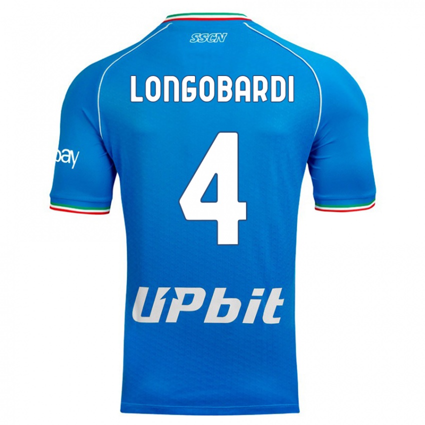 Homem Camisola Salvatore Longobardi #4 Céu Azul Principal 2023/24 Camisa Brasil