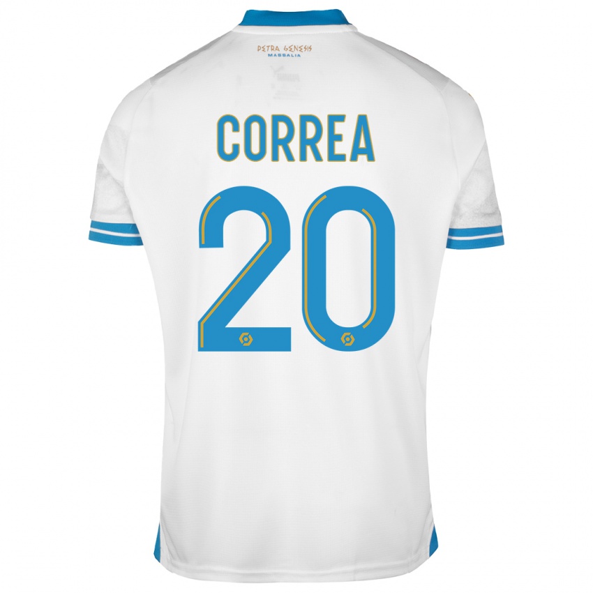 Homem Camisola Joaquin Correa #20 Branco Principal 2023/24 Camisa Brasil
