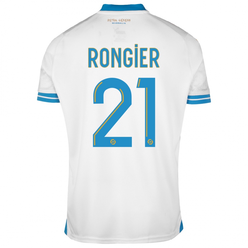 Homem Camisola Valentin Rongier #21 Branco Principal 2023/24 Camisa Brasil