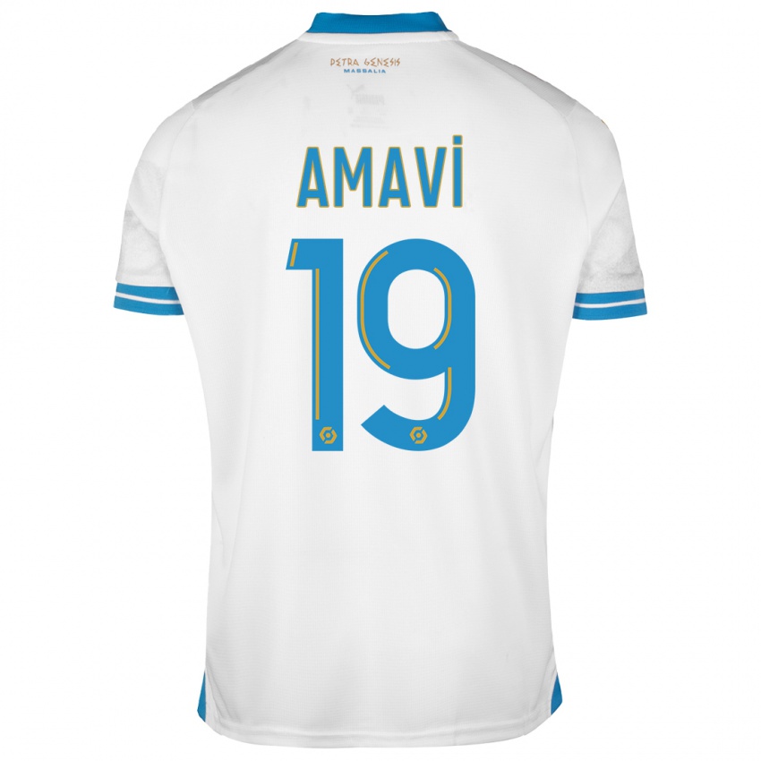 Homem Camisola Jordan Amavi #19 Branco Principal 2023/24 Camisa Brasil