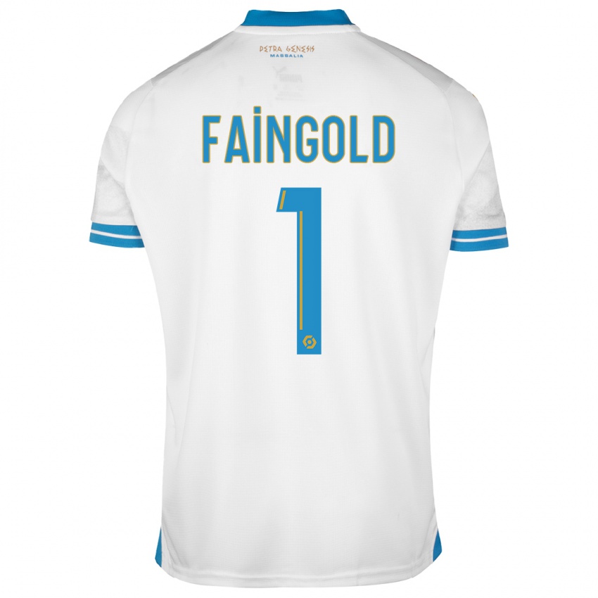 Homem Camisola Abbie Faingold #1 Branco Principal 2023/24 Camisa Brasil