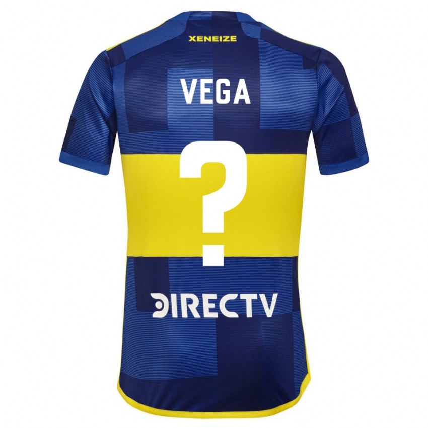 Homem Camisola Gabriel Vega #0 Azul Escuro Amarelo Principal 2023/24 Camisa Brasil