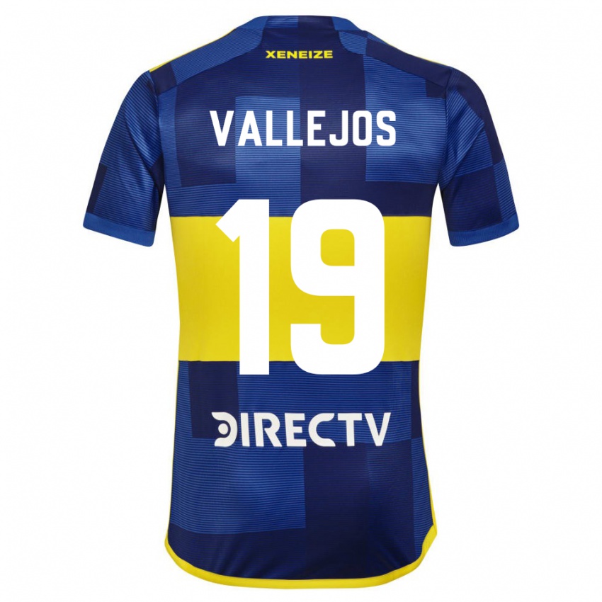 Homem Camisola Fabiana Vallejos #19 Azul Escuro Amarelo Principal 2023/24 Camisa Brasil