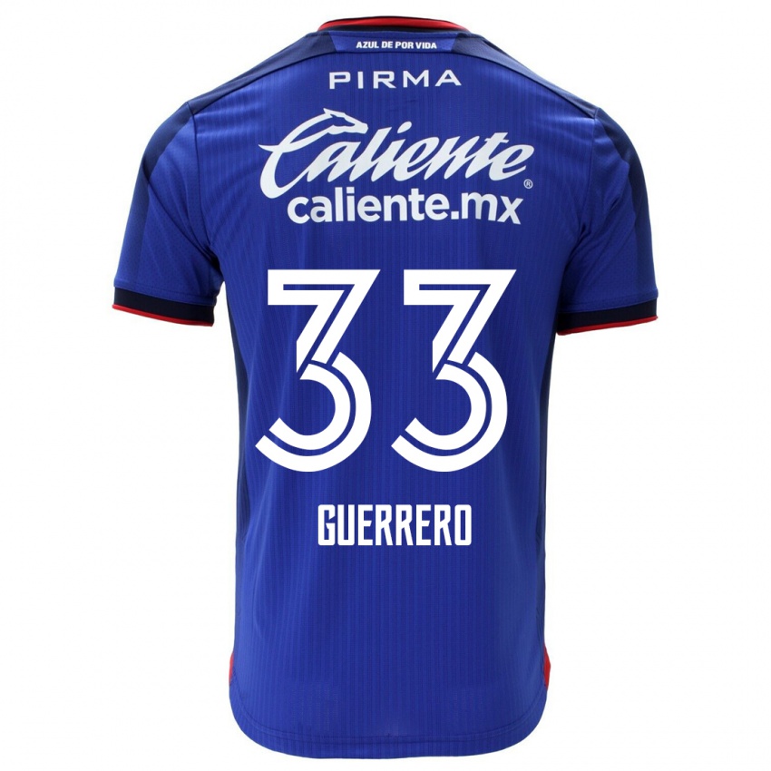 Homem Camisola Rafael Guerrero #33 Azul Principal 2023/24 Camisa Brasil