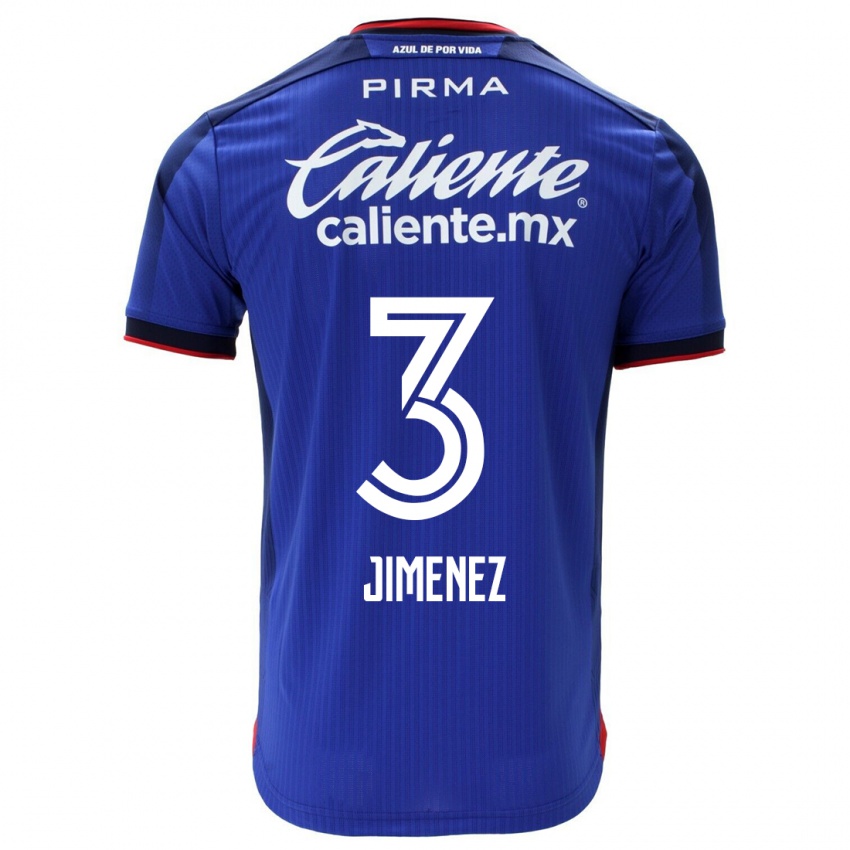 Homem Camisola Jaiber Jimenez #3 Azul Principal 2023/24 Camisa Brasil