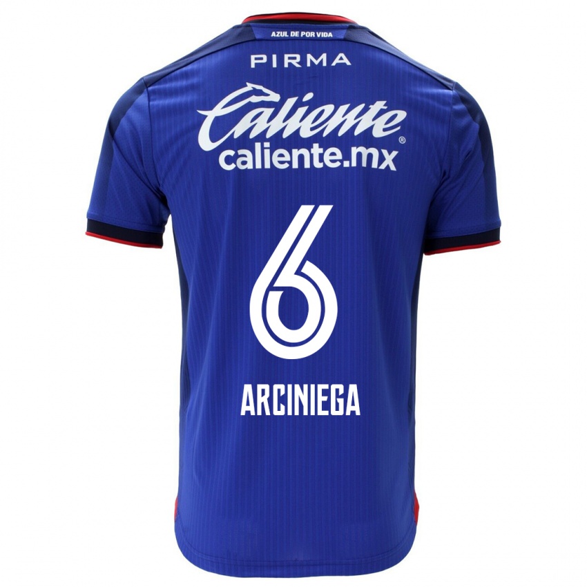 Homem Camisola Mirelle Arciniega #6 Azul Principal 2023/24 Camisa Brasil