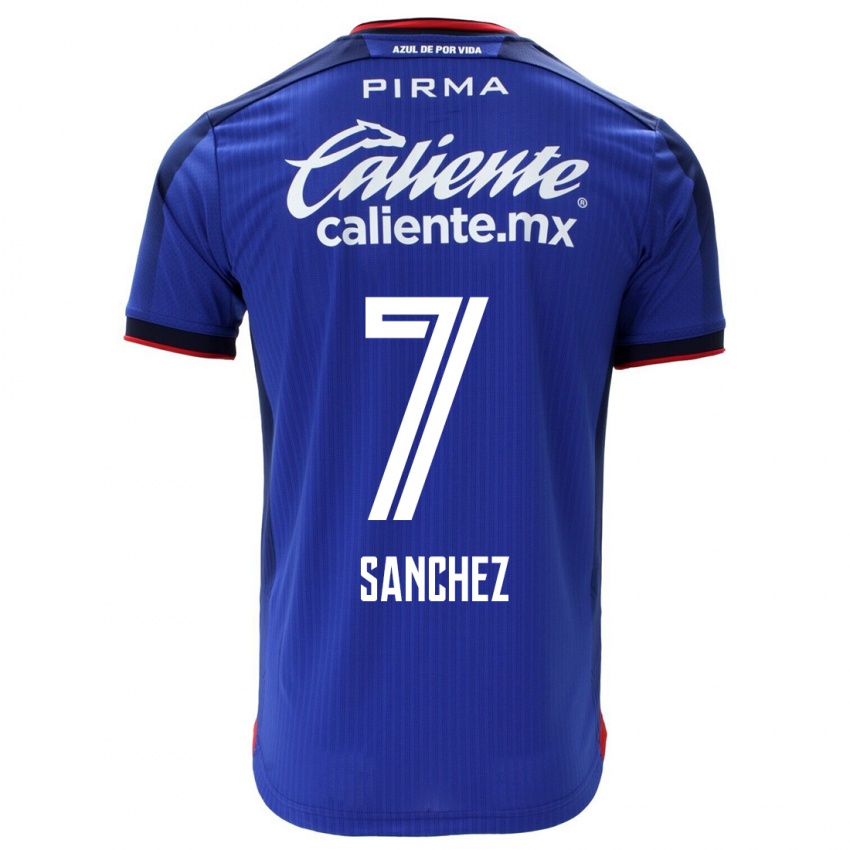 Homem Camisola Andrea Sanchez #7 Azul Principal 2023/24 Camisa Brasil
