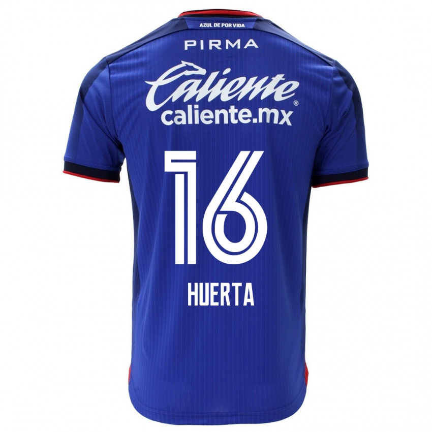 Homem Camisola Ana Gabriela Huerta #16 Azul Principal 2023/24 Camisa Brasil
