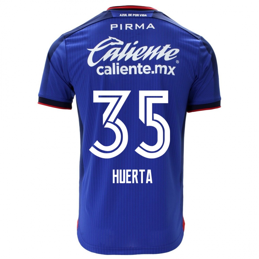Homem Camisola Renata Huerta #35 Azul Principal 2023/24 Camisa Brasil