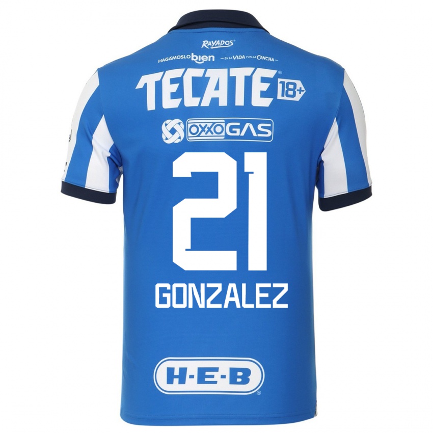 Homem Camisola Arturo Gonzalez #21 Branco Azulado Principal 2023/24 Camisa Brasil