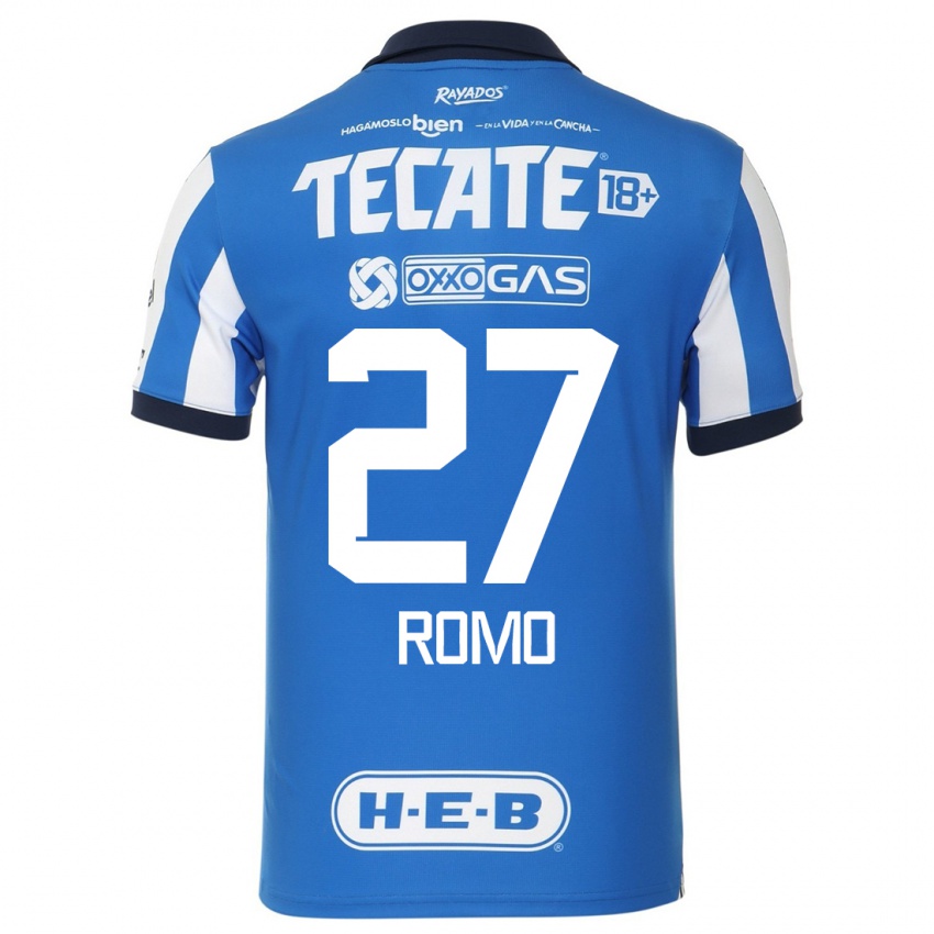 Homem Camisola Luis Romo #27 Branco Azulado Principal 2023/24 Camisa Brasil