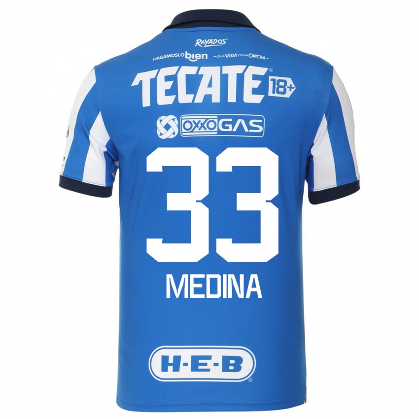 Homem Camisola Stefan Medina #33 Branco Azulado Principal 2023/24 Camisa Brasil