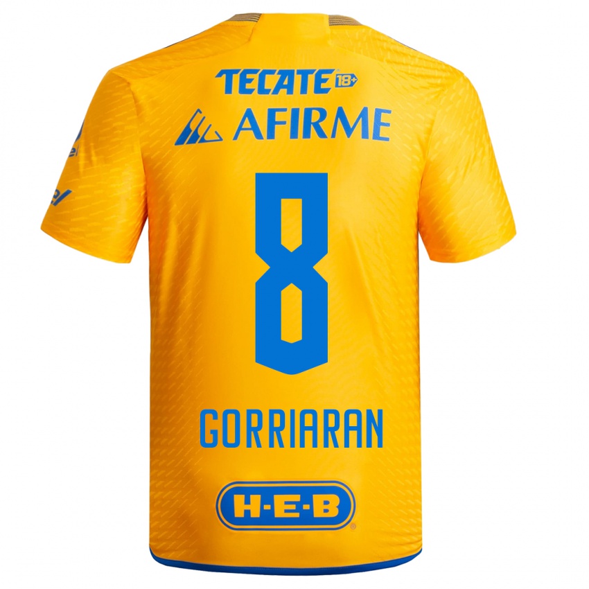 Homem Camisola Fernando Gorriaran #8 Amarelo Principal 2023/24 Camisa Brasil