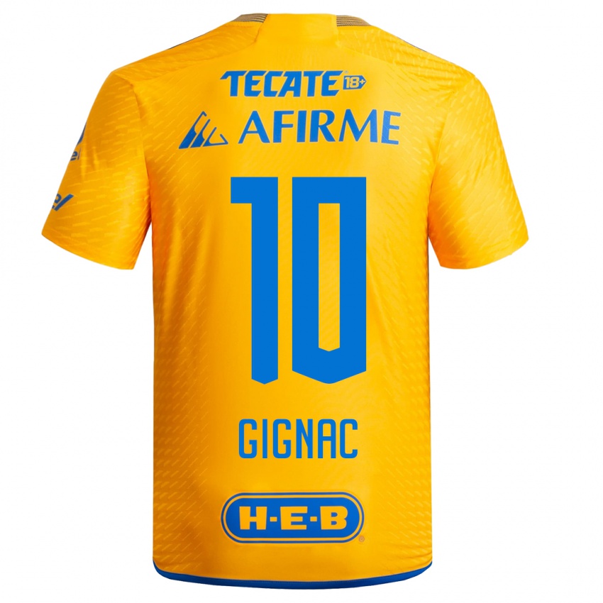 Homem Camisola Andre-Pierre Gignac #10 Amarelo Principal 2023/24 Camisa Brasil