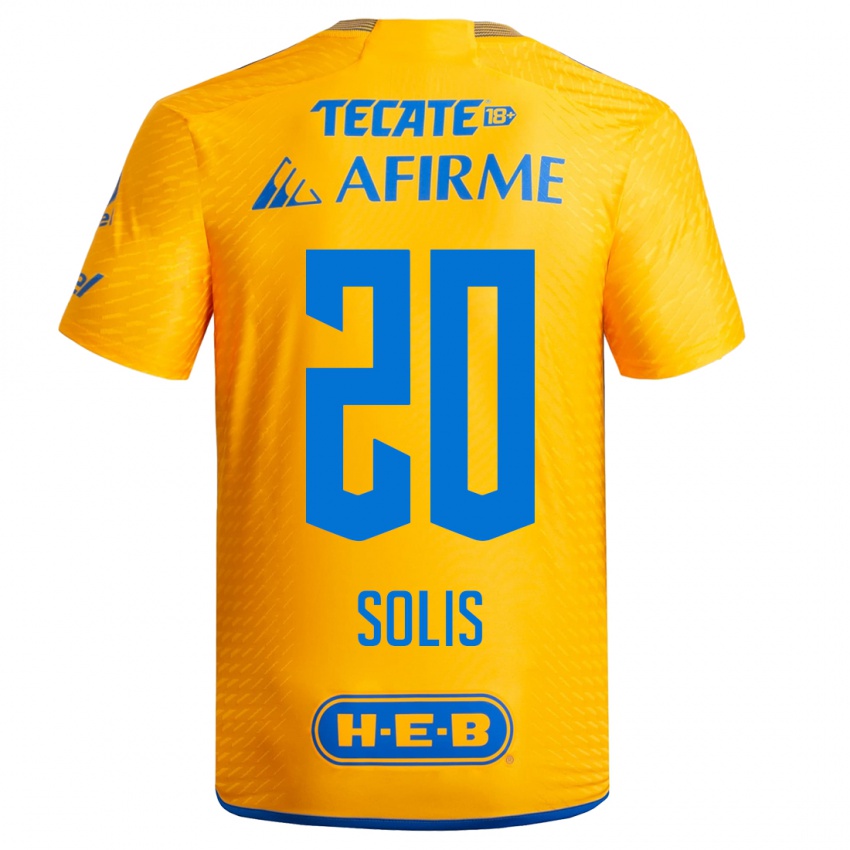 Homem Camisola Ofelia Solis #20 Amarelo Principal 2023/24 Camisa Brasil