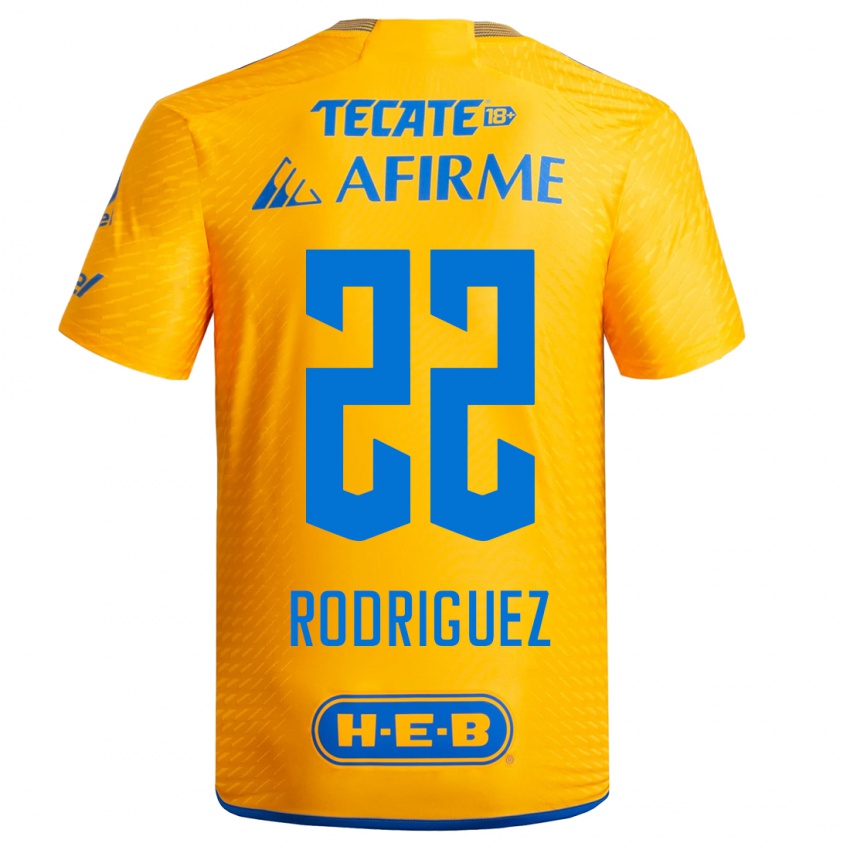 Homem Camisola Anika Rodriguez #22 Amarelo Principal 2023/24 Camisa Brasil