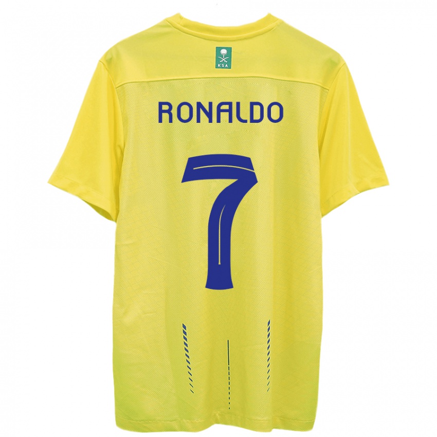 Homem Camisola Cristiano Ronaldo #7 Amarelo Principal 2023/24 Camisa Brasil