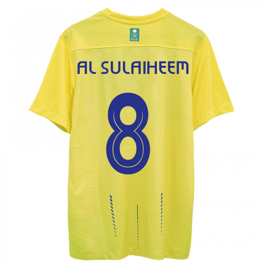 Homem Camisola Abdulmajeed Al-Sulaiheem #8 Amarelo Principal 2023/24 Camisa Brasil
