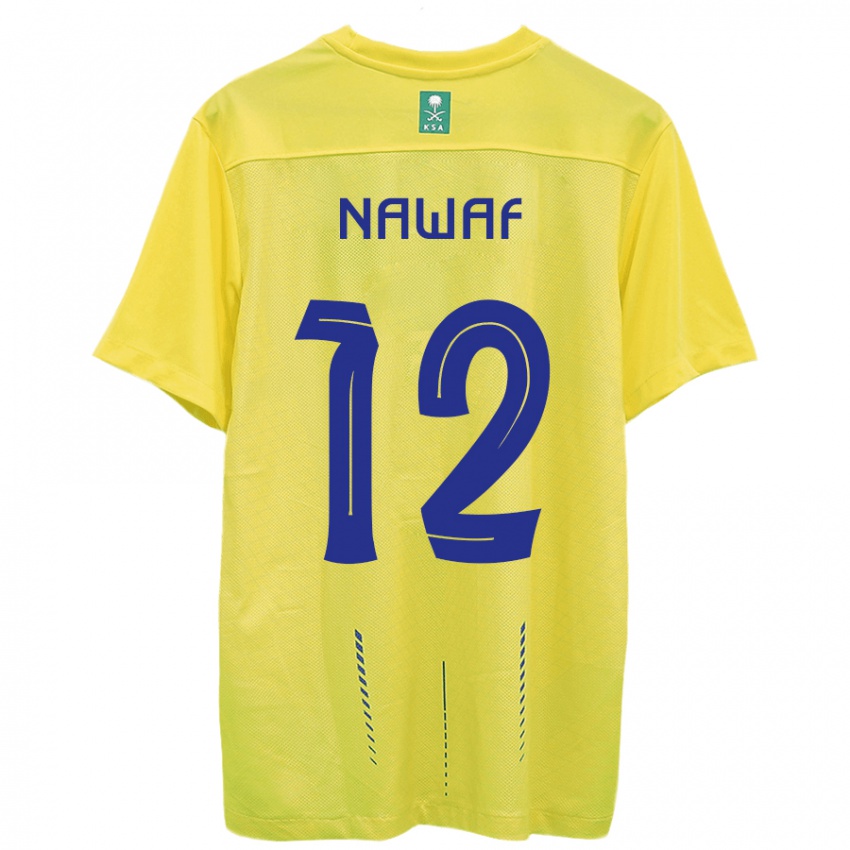 Homem Camisola Nawaf Al-Boushal #12 Amarelo Principal 2023/24 Camisa Brasil