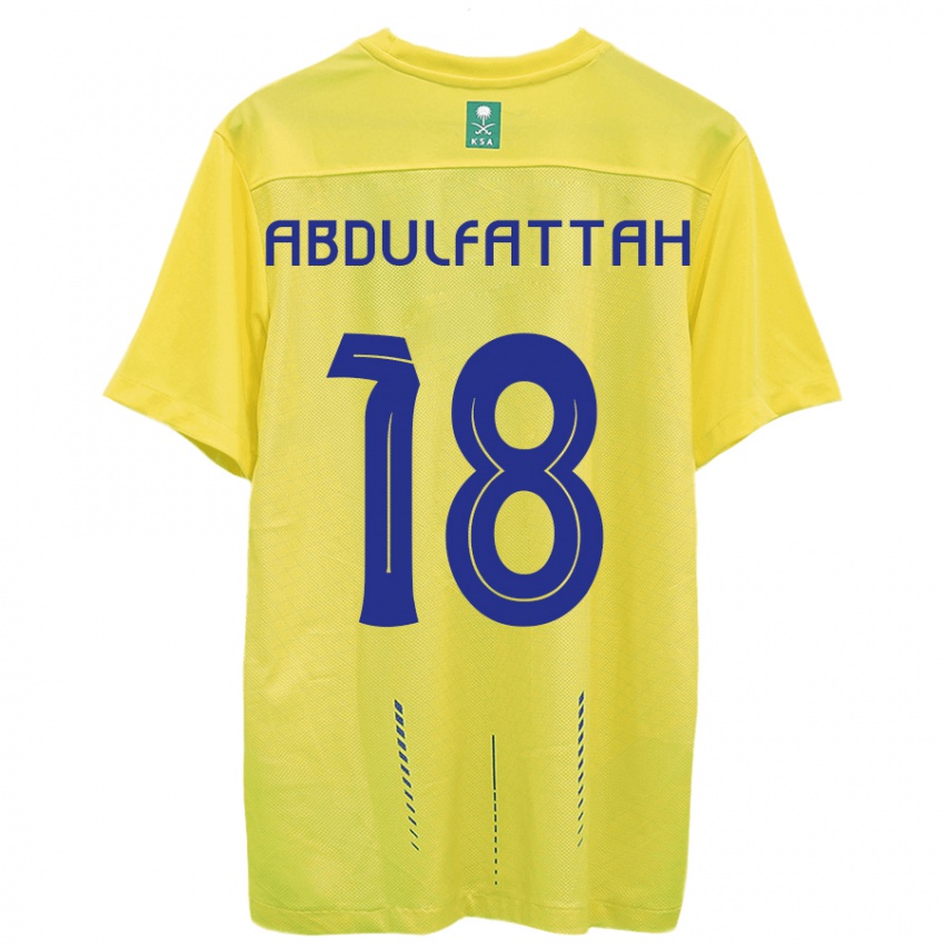 Homem Camisola Abdulfattah Adam #18 Amarelo Principal 2023/24 Camisa Brasil